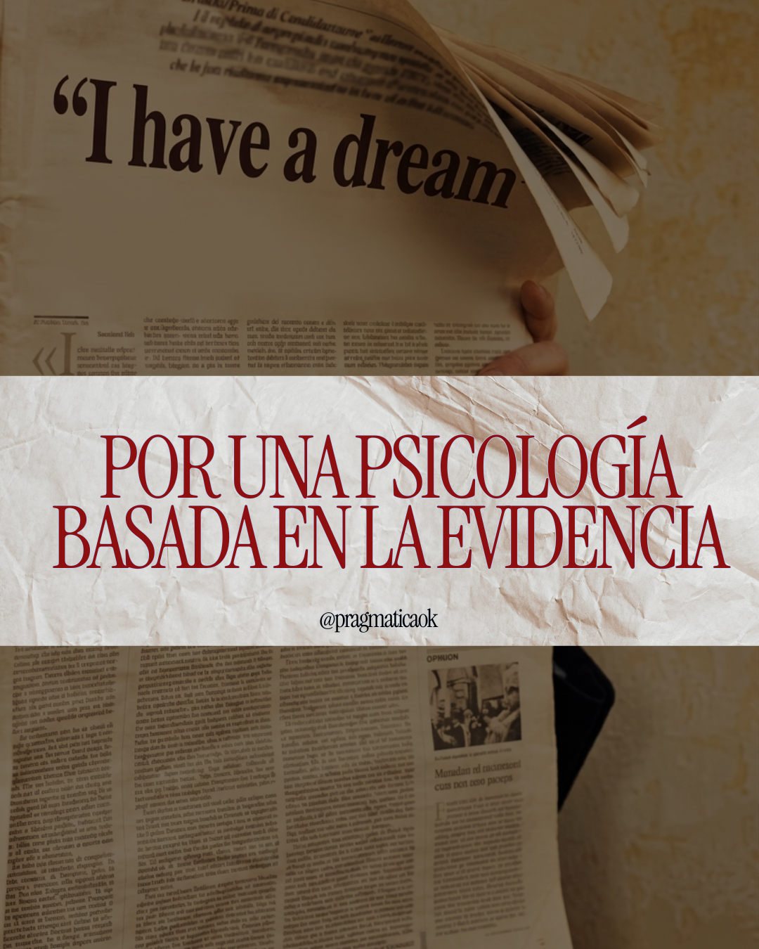 Post de Instagram - Por una psicología basada en la evidencia